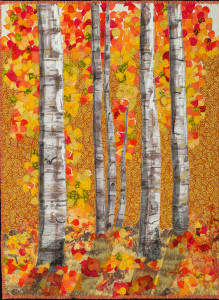 "Aspen Trees in Autumn Splendor"